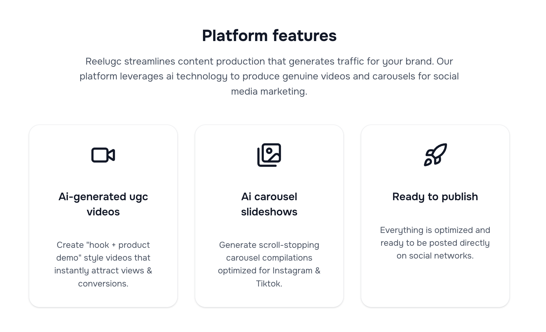 AI content generator interface preview